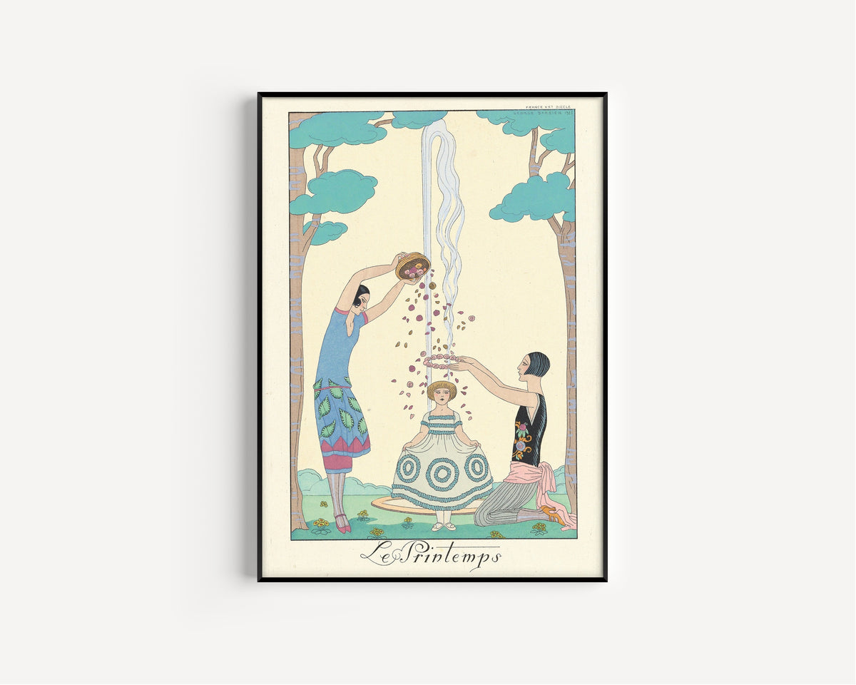 George Barbier — Le Printemps [Spring] | Art Deco Fashion Print