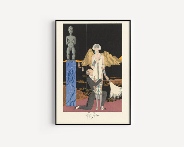 George Barbier — Le Soir | Art Deco Fashion Print