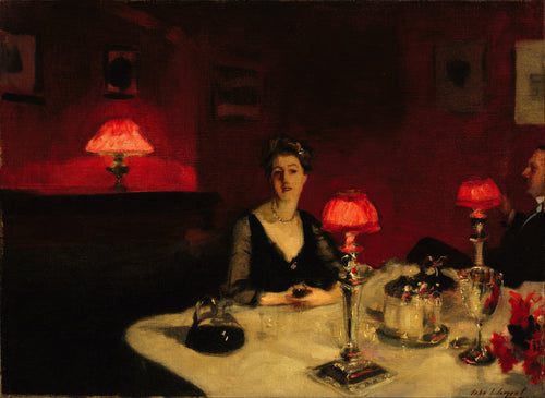 John Singer Sargent — Le Verre de Porto (A Dinner Table at Night) | Fine Art Print