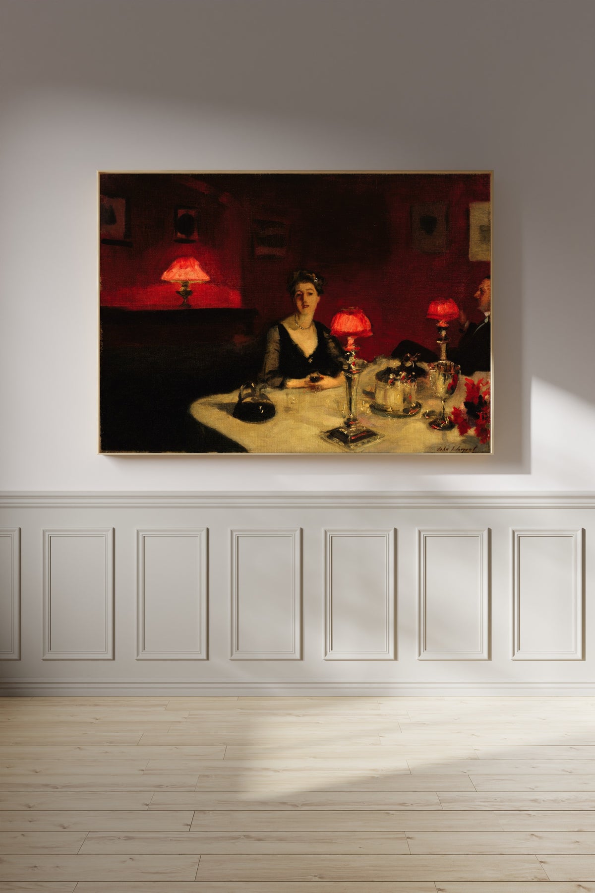 John Singer Sargent — Le Verre de Porto (A Dinner Table at Night) | Fine Art Print