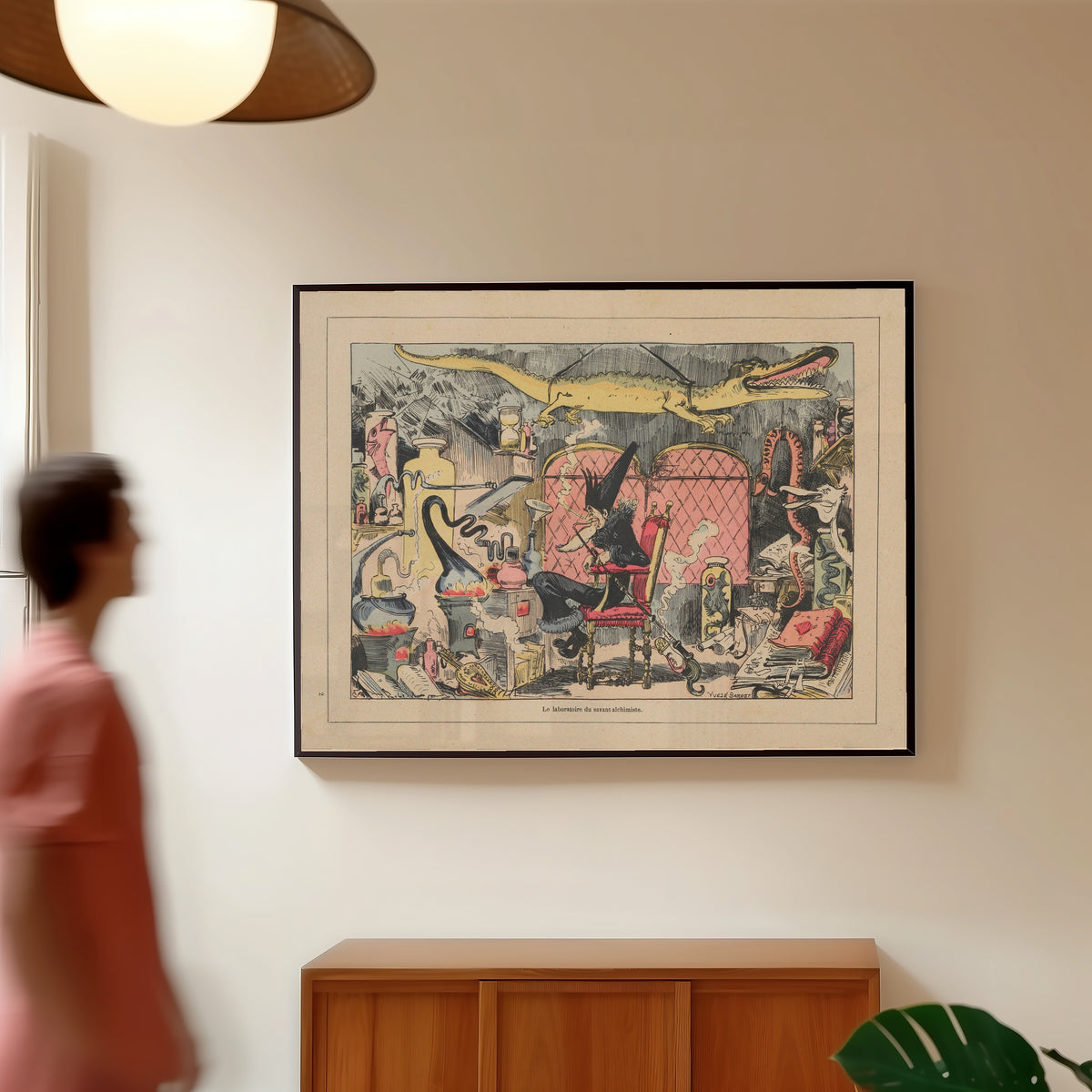 Albert Robida — Le laboratoire du savant alchimiste | Vintage Illustration Print