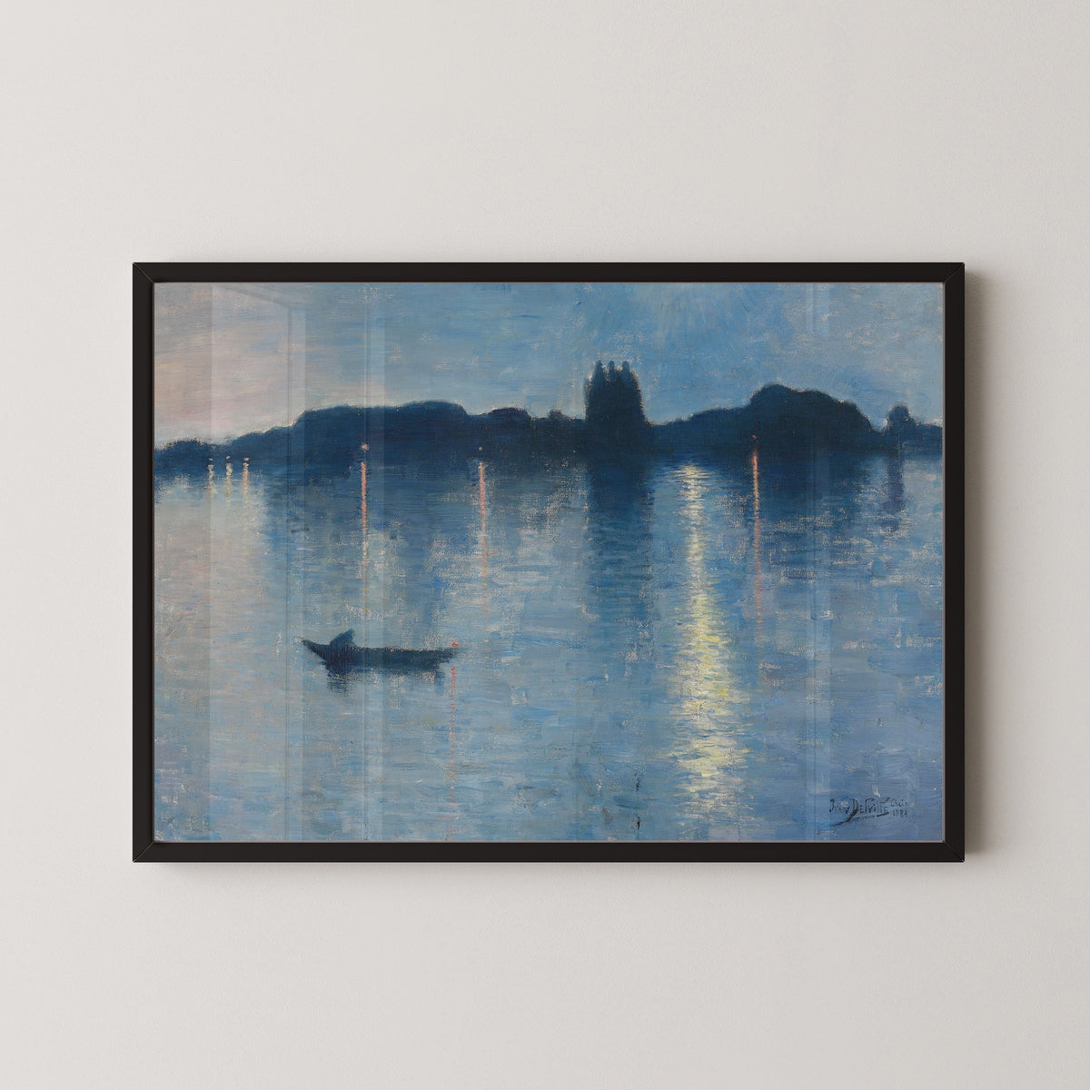 Jean Delville — Le lac au clair de lune | Symbolist Art Print