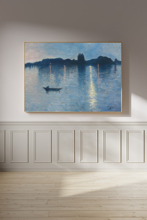 Jean Delville — Le lac au clair de lune | Symbolist Art Print