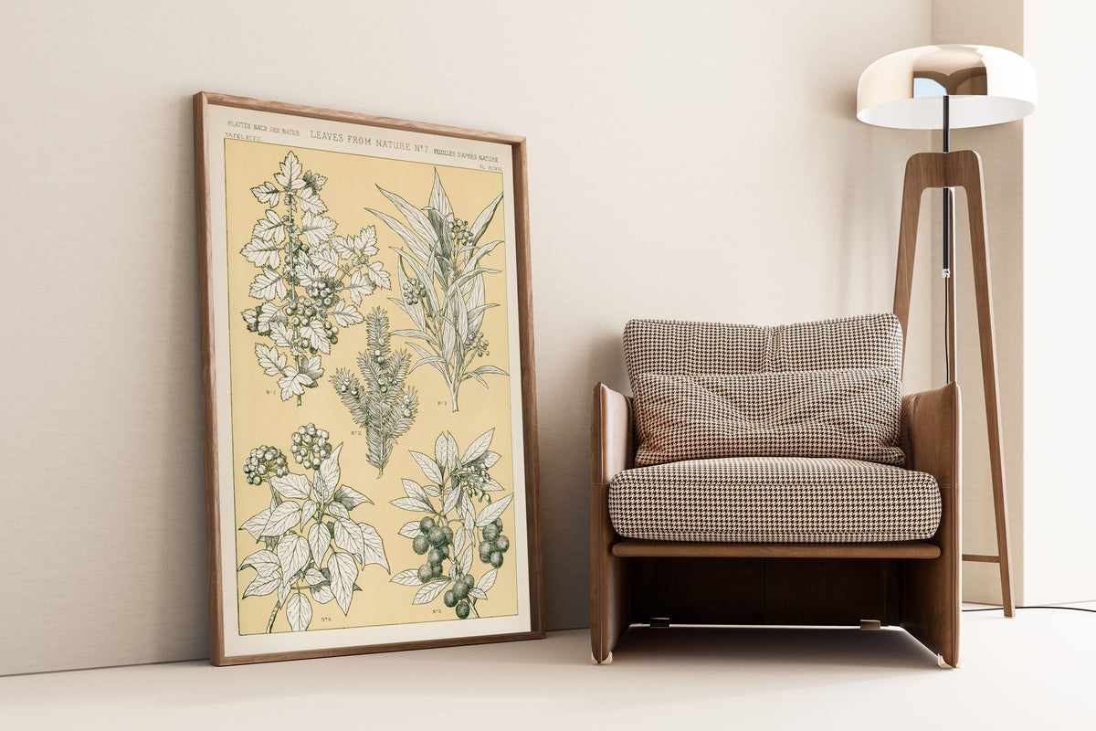 Owen Jones — Leaves from Nature No. 7 | Grammar of Ornament Design Print