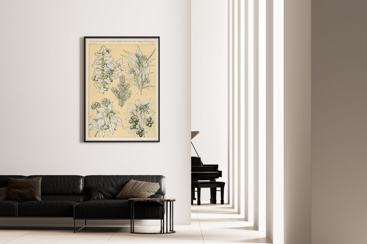 Owen Jones — Leaves from Nature No. 7 | Grammar of Ornament Design Print