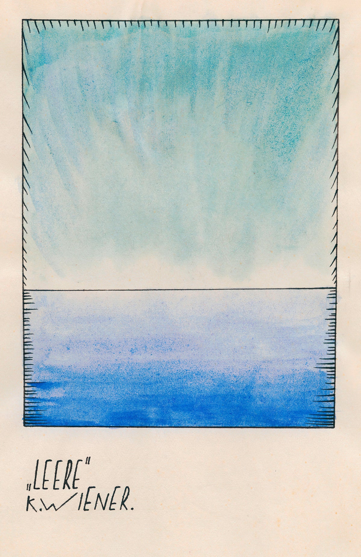 Karl Wiener — Leere (Emptiness) | Abstract Art Print