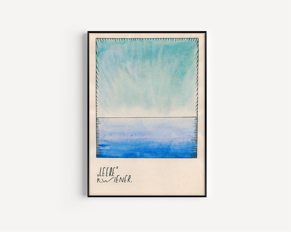 Karl Wiener — Leere (Emptiness) | Abstract Art Print