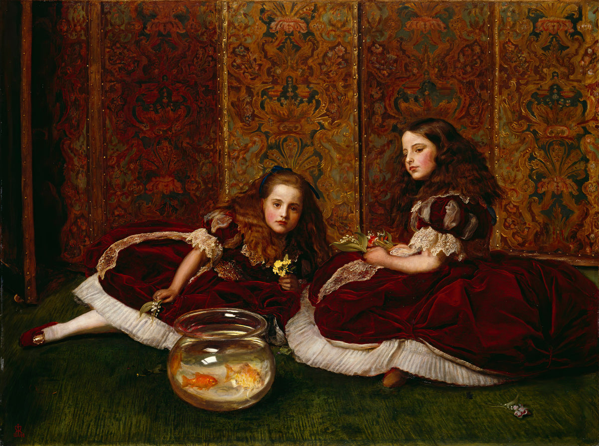 John Everett Millais — Leisure Hours | Pre-Raphaelite Art Print