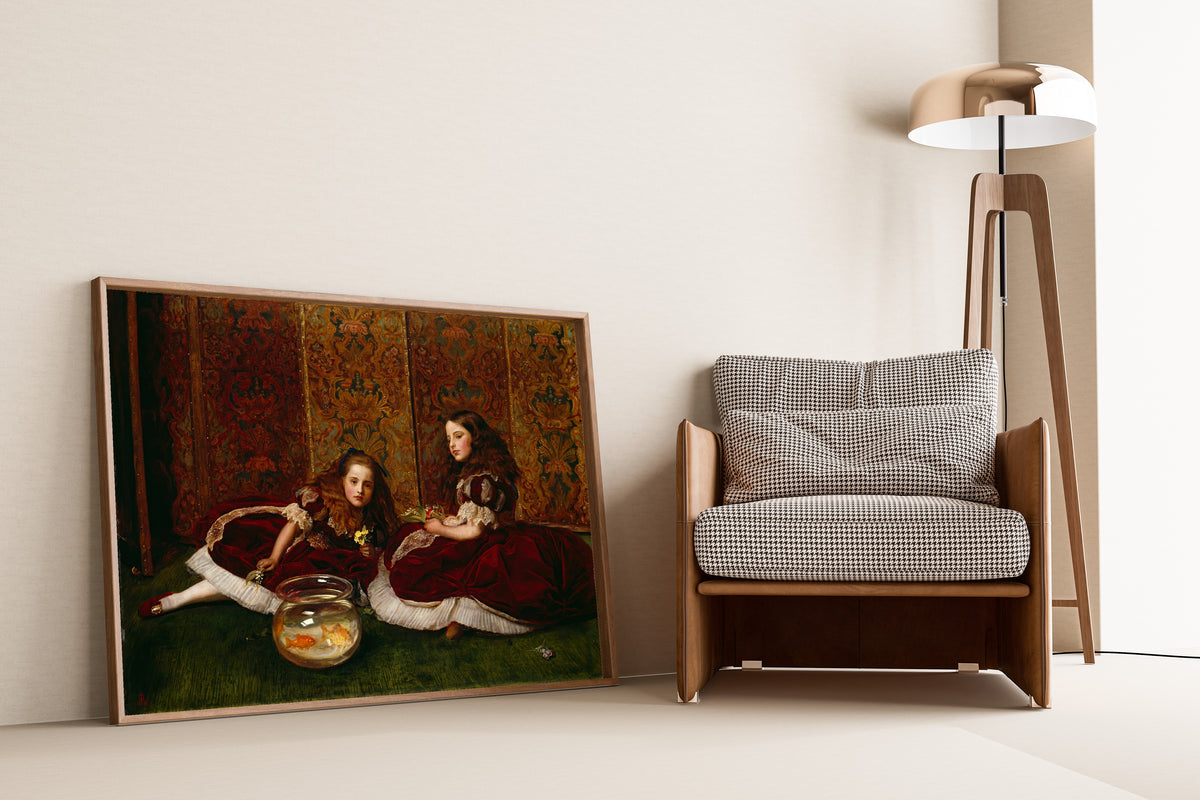 John Everett Millais — Leisure Hours | Pre-Raphaelite Art Print