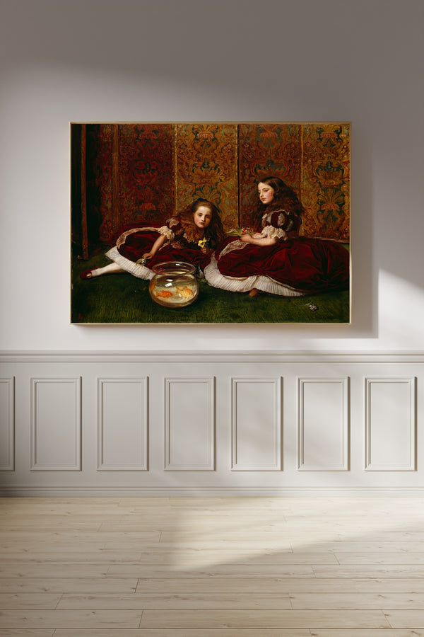 John Everett Millais — Leisure Hours | Pre-Raphaelite Art Print