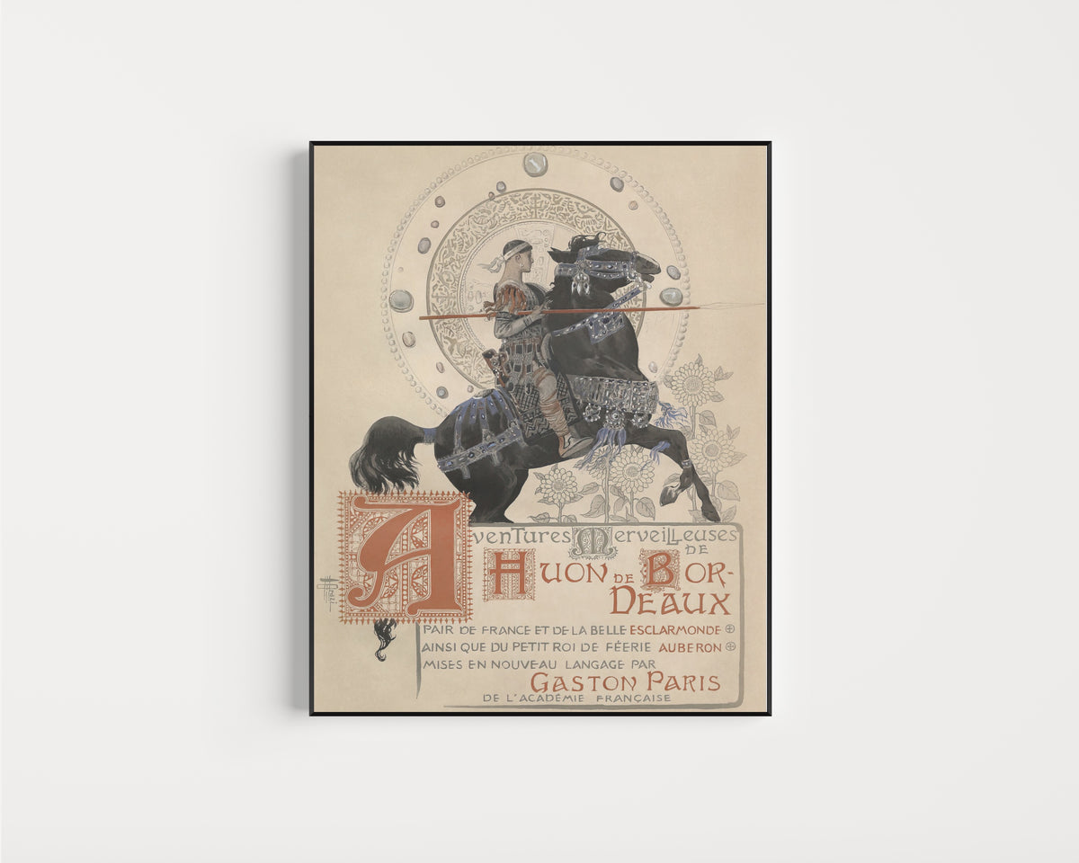 Manuel Orazi — Les Aventures merveilleuses de Huon de Bordeaux | Art Nouveau Print