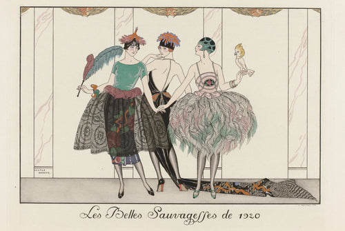 George Barbier — Les Belles Sauvagesses de 1920 | Art Deco Fashion Print