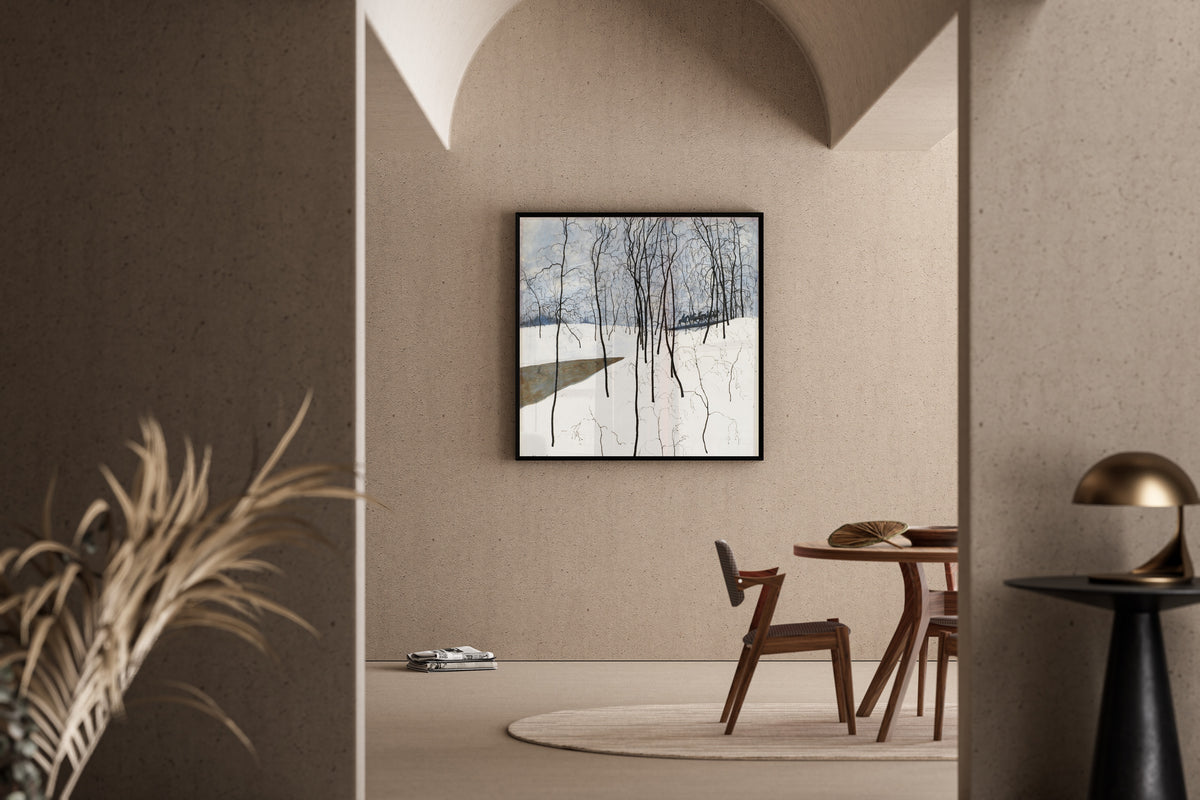 Léon Spilliaert — Les Cavaliers dans la neige | Symbolist Art Print
