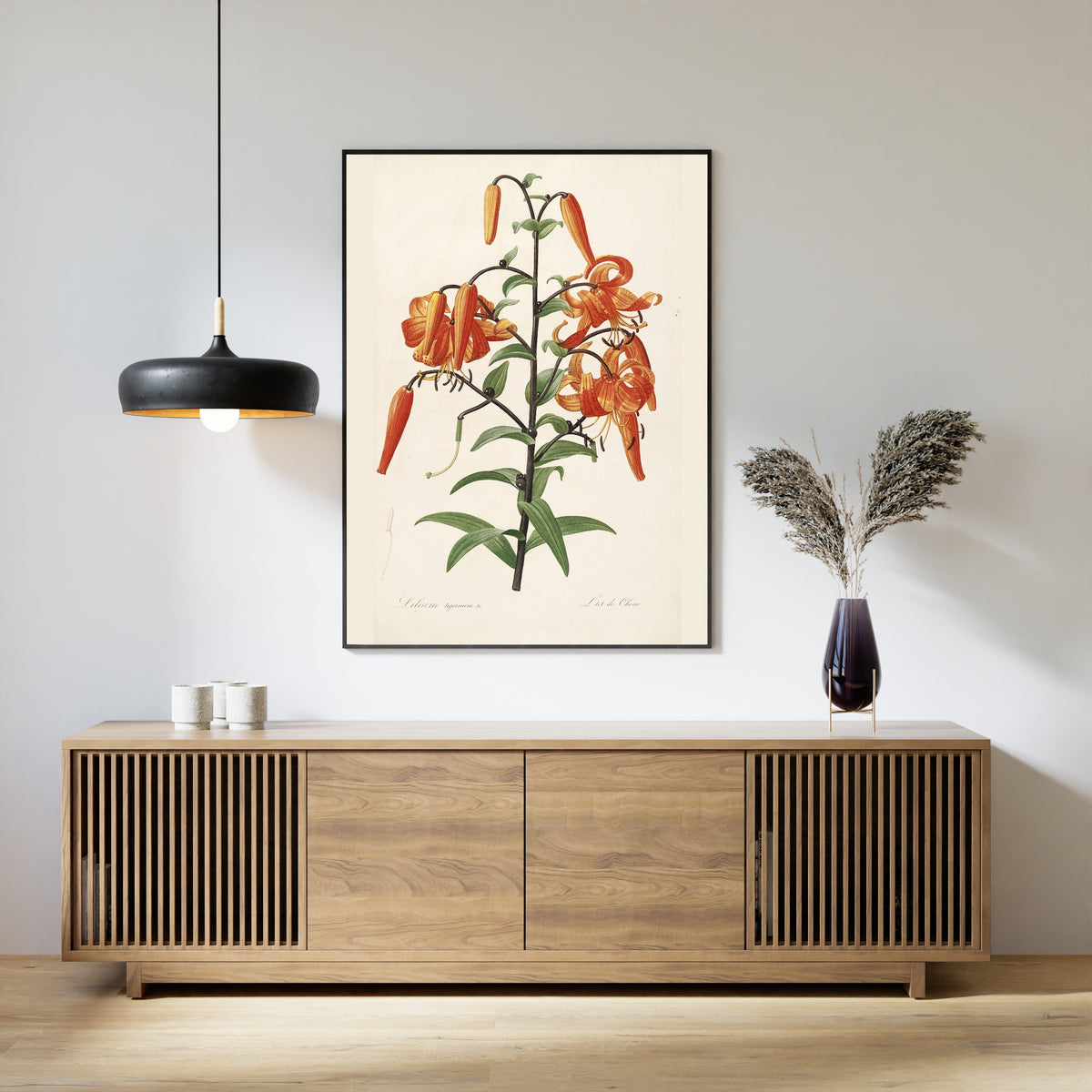 Pierre-Joseph Redouté — Les Liliacées: Tiger Lily (Lilium Tigrinum) | Botanical Illustration Print