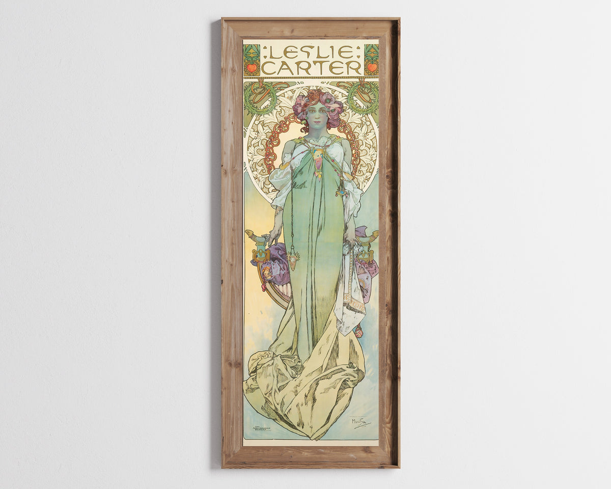 Alphonse Mucha — Leslie Carter | Vintage Poster Print