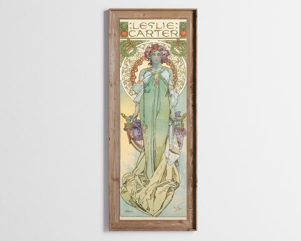 Alphonse Mucha — Leslie Carter | Vintage Poster Print