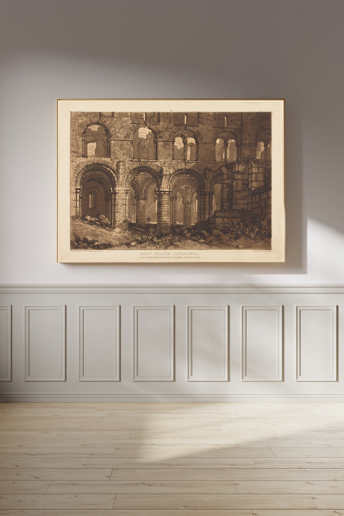 J.M.W. Turner — Liber Studiorum: Holy Island Cathedral | Mezzotint Print