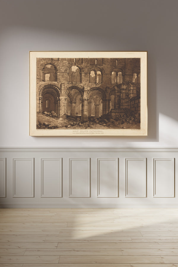 J.M.W. Turner — Liber Studiorum: Holy Island Cathedral | Mezzotint Print