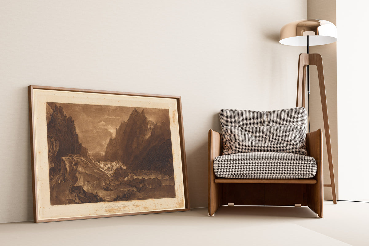 J.M.W. Turner — Liber Studiorum: Mer de Glace, Valley of Chamouni, Savoy | Mezzotint Print