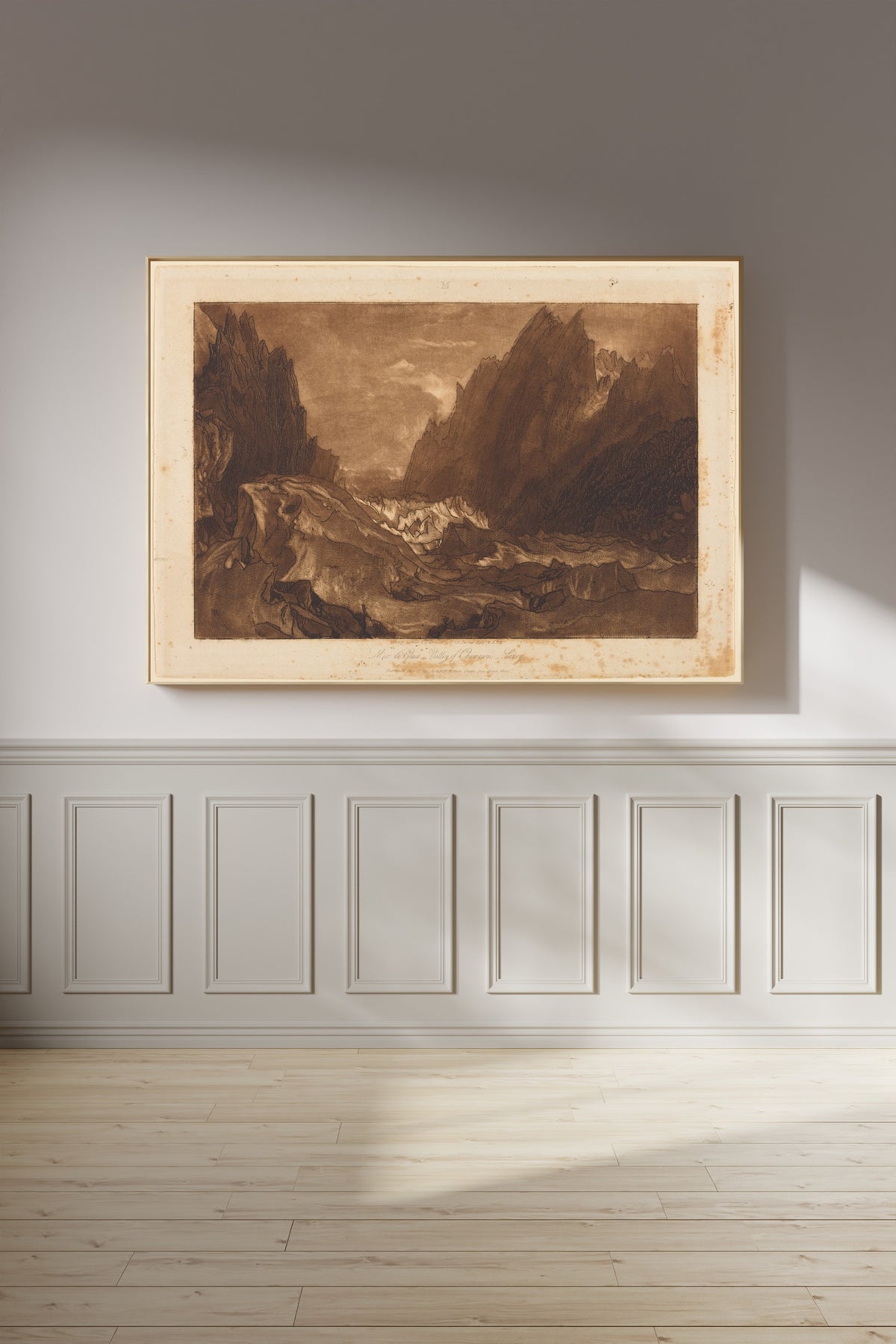 J.M.W. Turner — Liber Studiorum: Mer de Glace, Valley of Chamouni, Savoy | Mezzotint Print