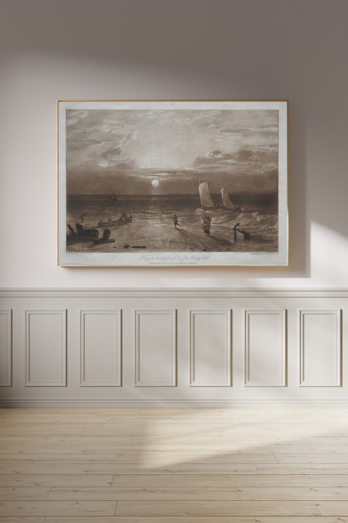 J.M.W. Turner — Liber Studiorum: Mildmay Sea-piece | Mezzotint Print