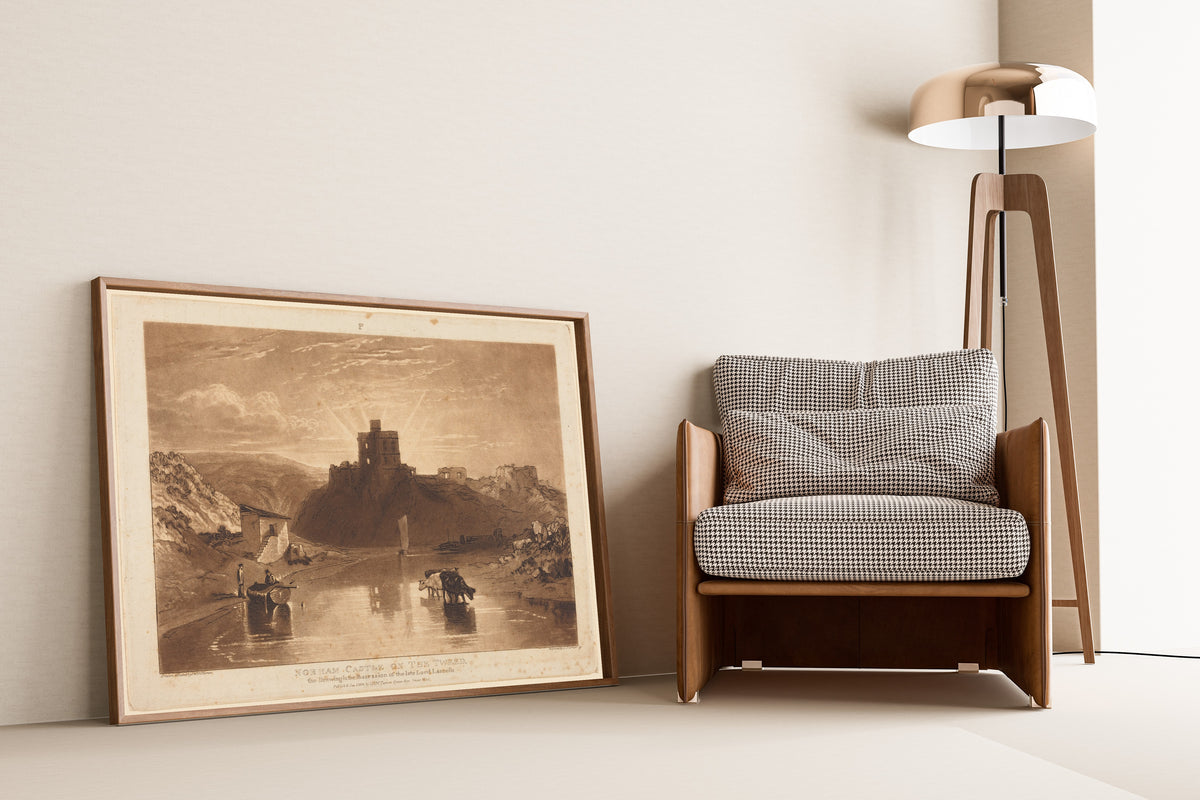 J.M.W. Turner — Liber Studiorum: Norham Castle on the Tweed | Mezzotint Print