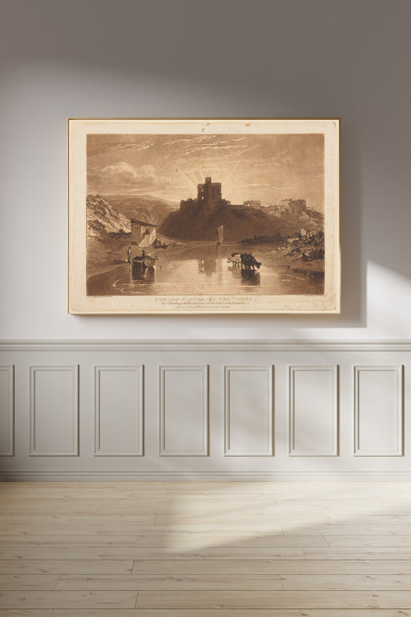 J.M.W. Turner — Liber Studiorum: Norham Castle on the Tweed | Mezzotint Print