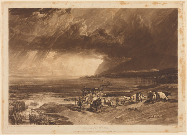 J.M.W. Turner — Liber Studiorum: Solway Moss | Mezzotint Print