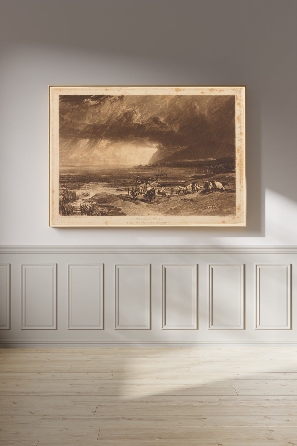 J.M.W. Turner — Liber Studiorum: Solway Moss | Mezzotint Print