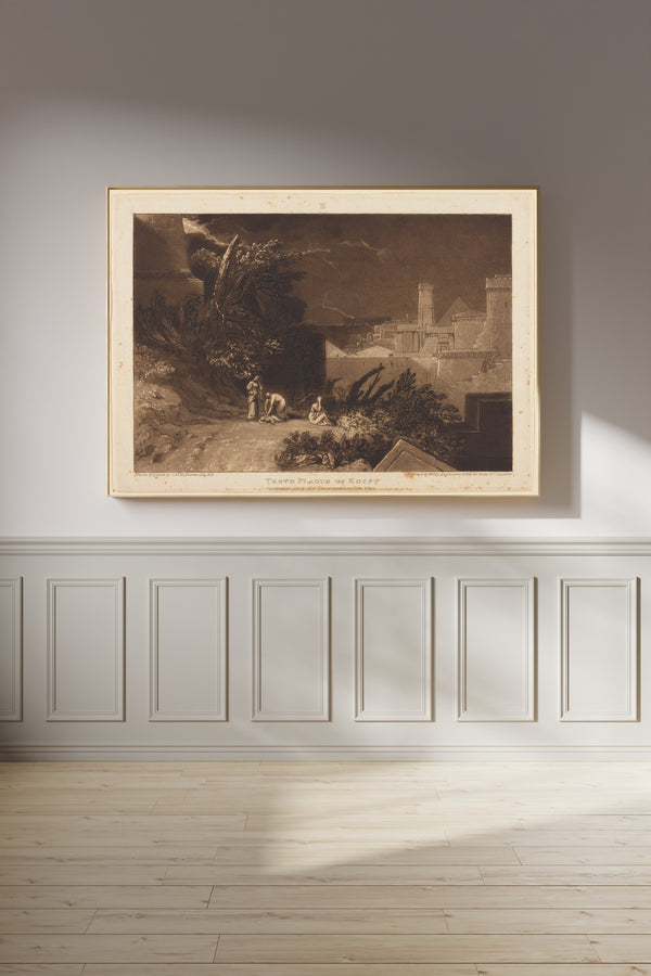 J.M.W. Turner — Liber Studiorum: Tenth Plague of Egypt | Mezzotint Print