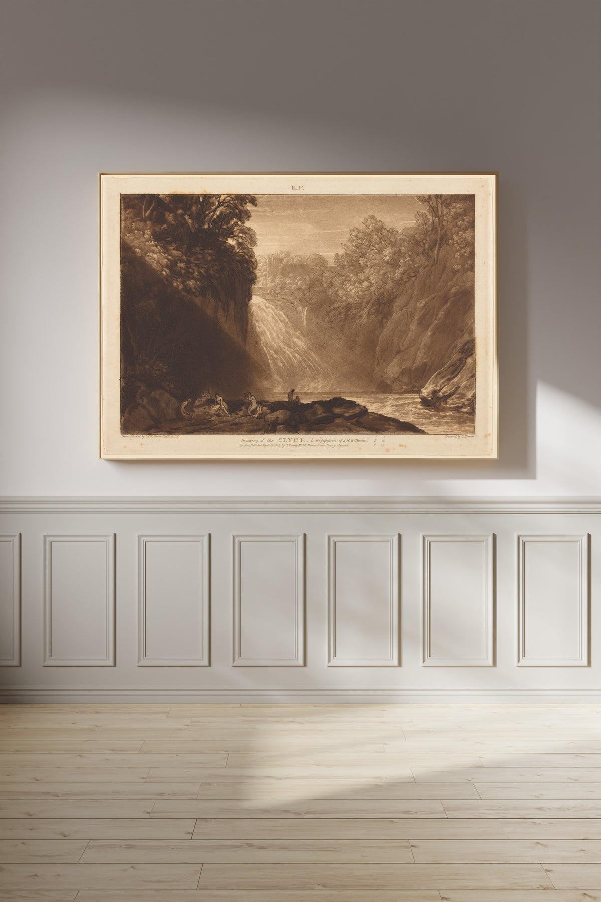 J.M.W. Turner — Liber Studiorum: The Fall of the Clyde | Mezzotint Print