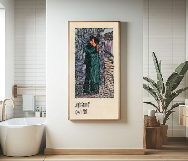 Karl Wiener — Liebespaar (Lovers) | Expressionist Art Print