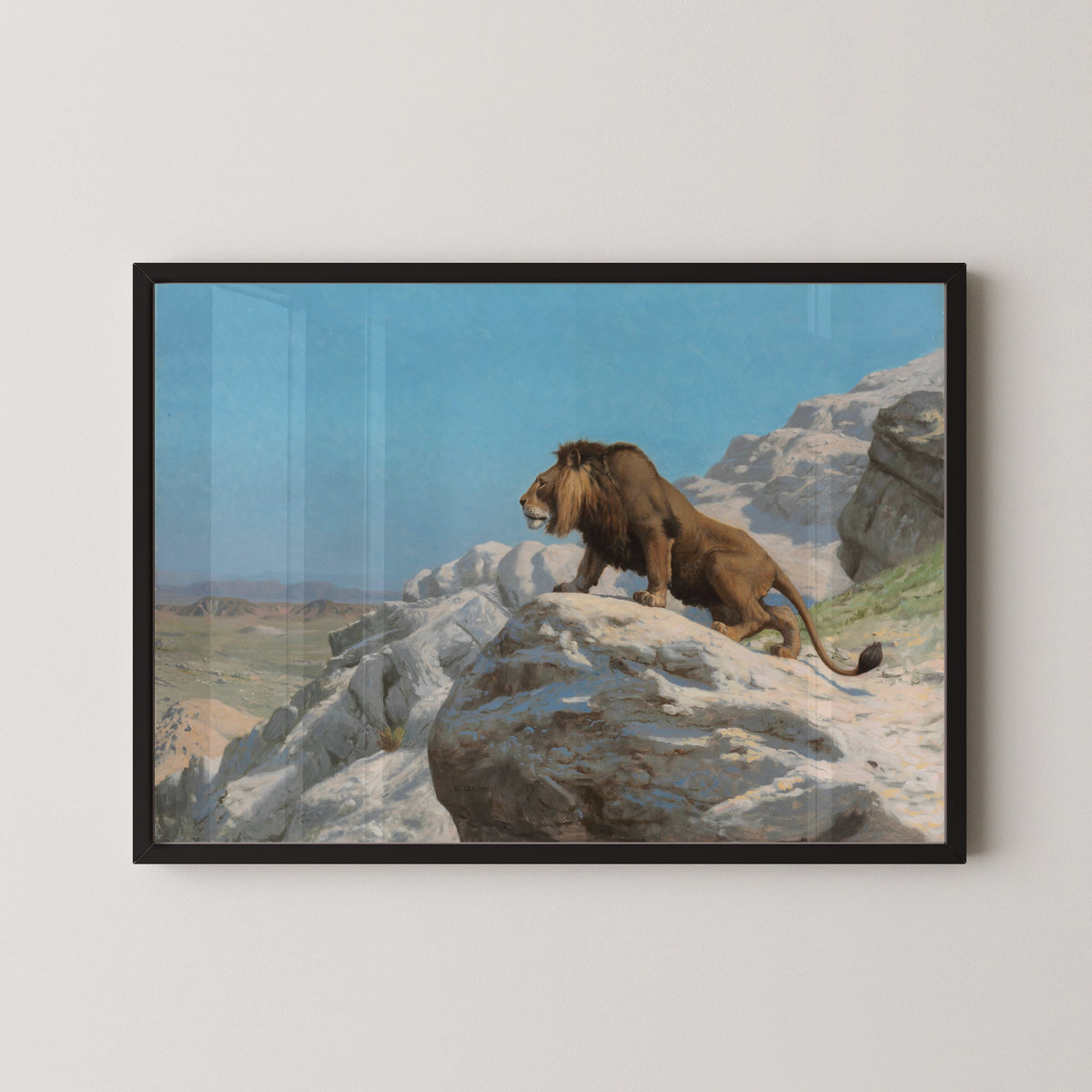 Jean-Léon Gérôme — Lion on the Watch | Fine Art Print