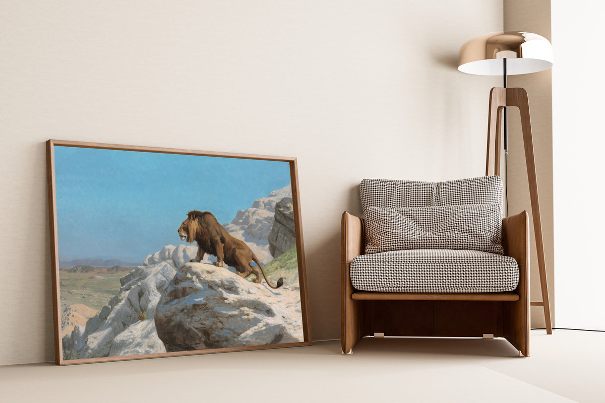 Jean-Léon Gérôme — Lion on the Watch | Fine Art Print