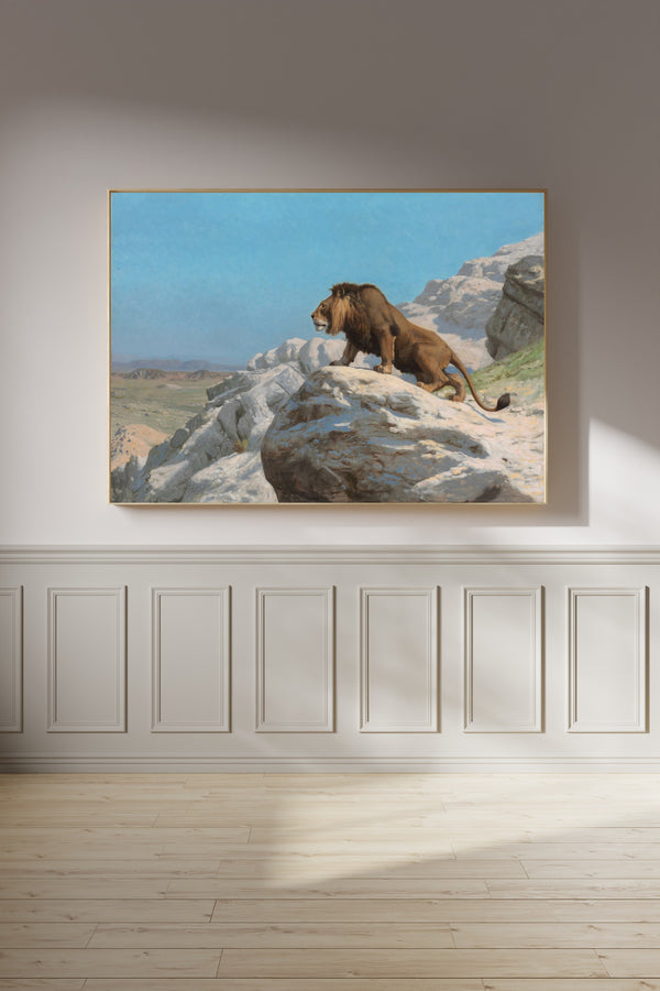 Jean-Léon Gérôme — Lion on the Watch | Fine Art Print