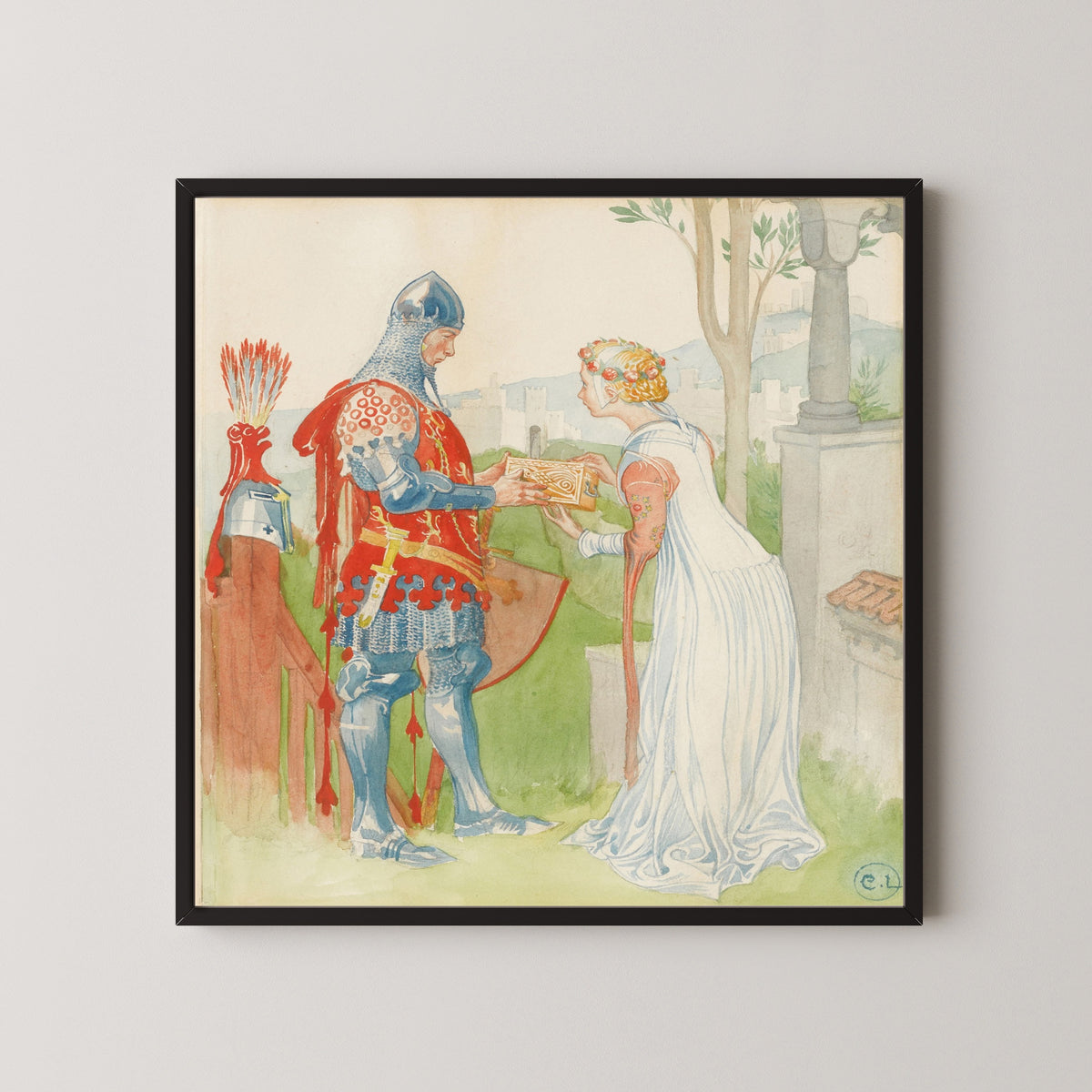 Carl Larsson — Lisana and Margon | Swedish Watercolour Print