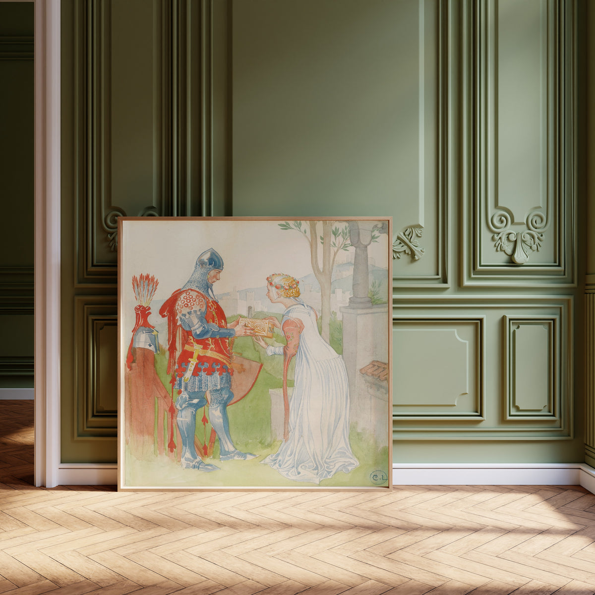 Carl Larsson — Lisana and Margon | Swedish Watercolour Print