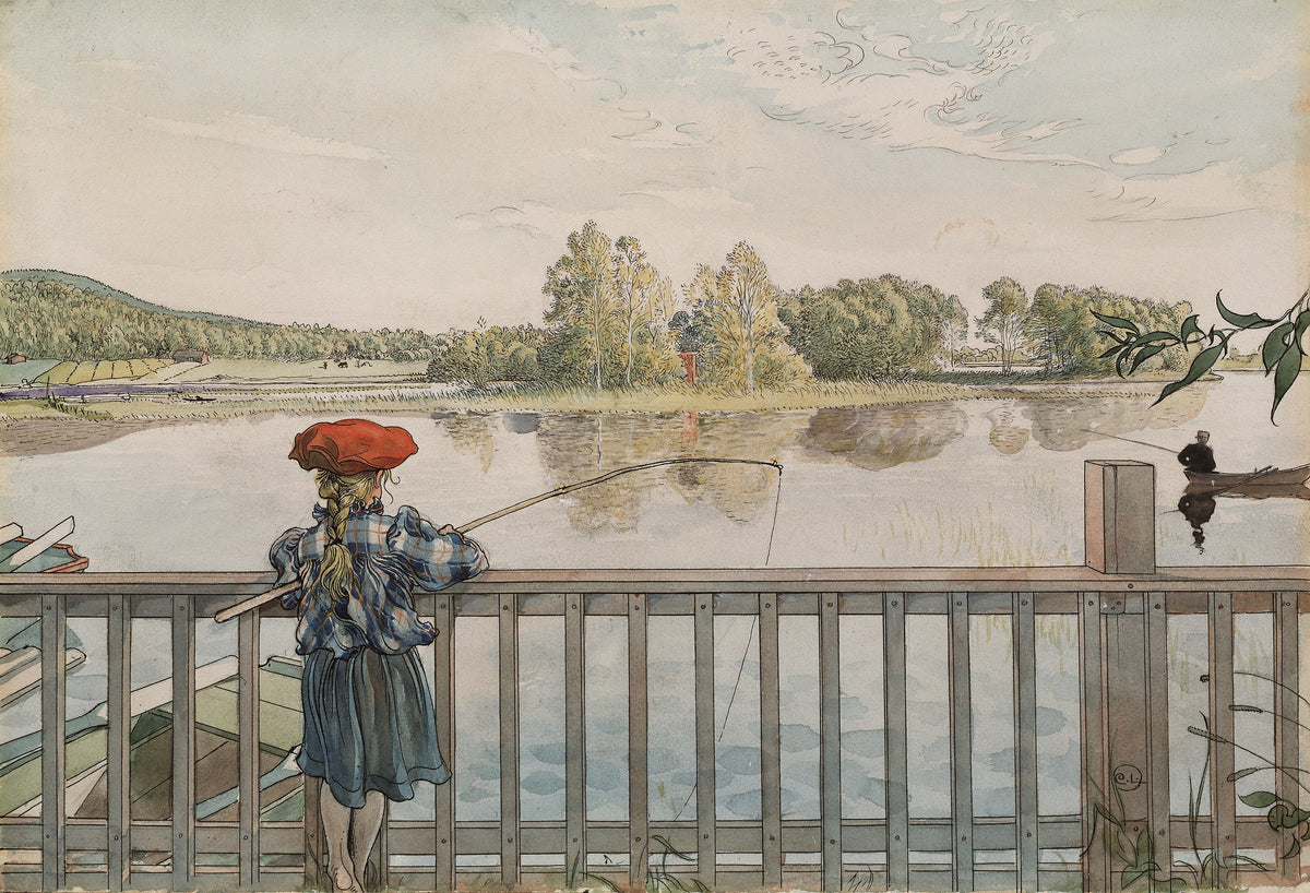 Carl Larsson — Lisbeth Angling | Swedish Watercolour Print