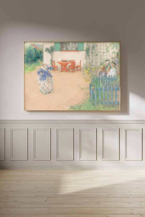Carl Larsson — Lisbeth as the Evil Princess in the Fairy Tale Fågel Blå | Swedish Watercolour Print