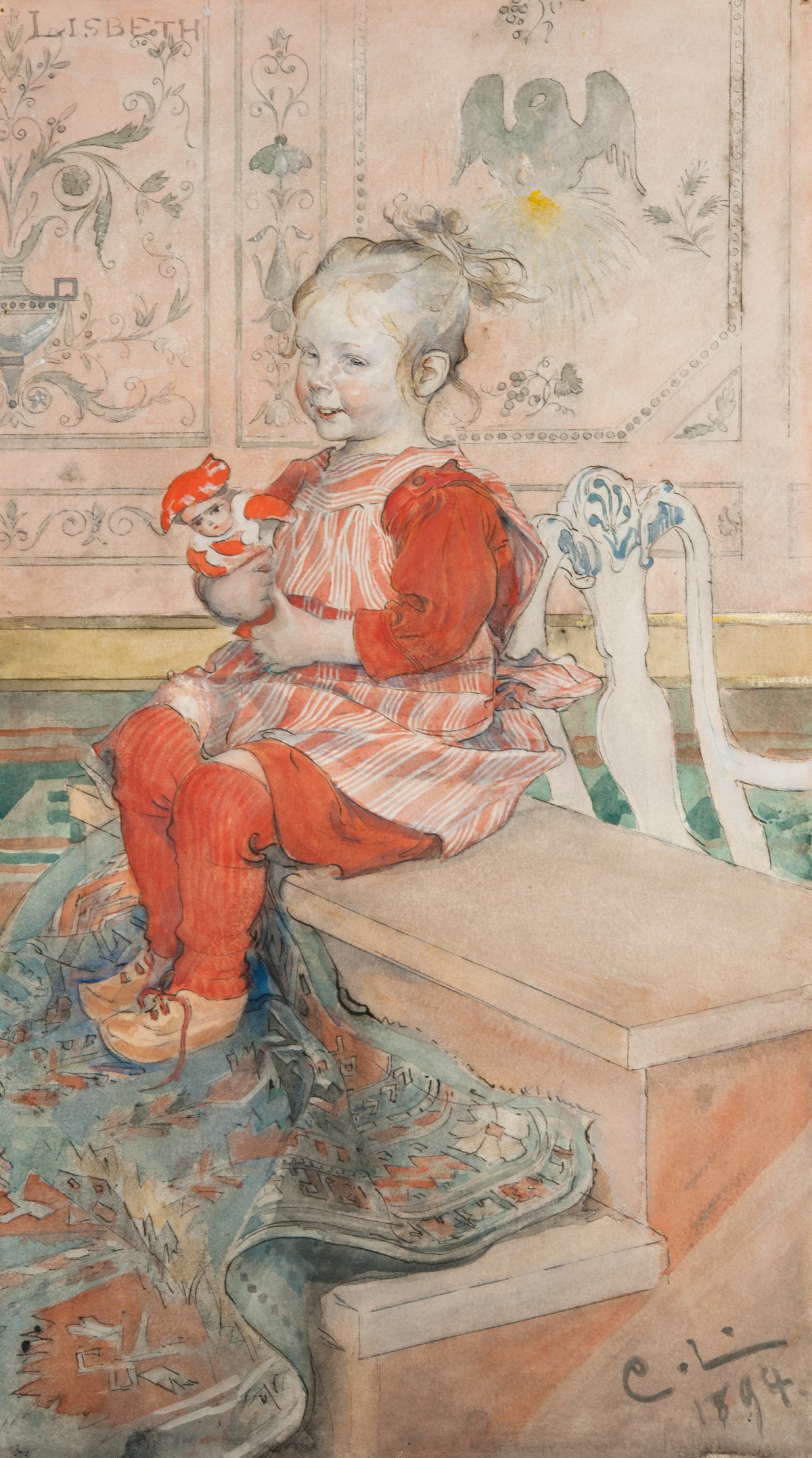 Carl Larsson — Lisbeth | Swedish Watercolour Print