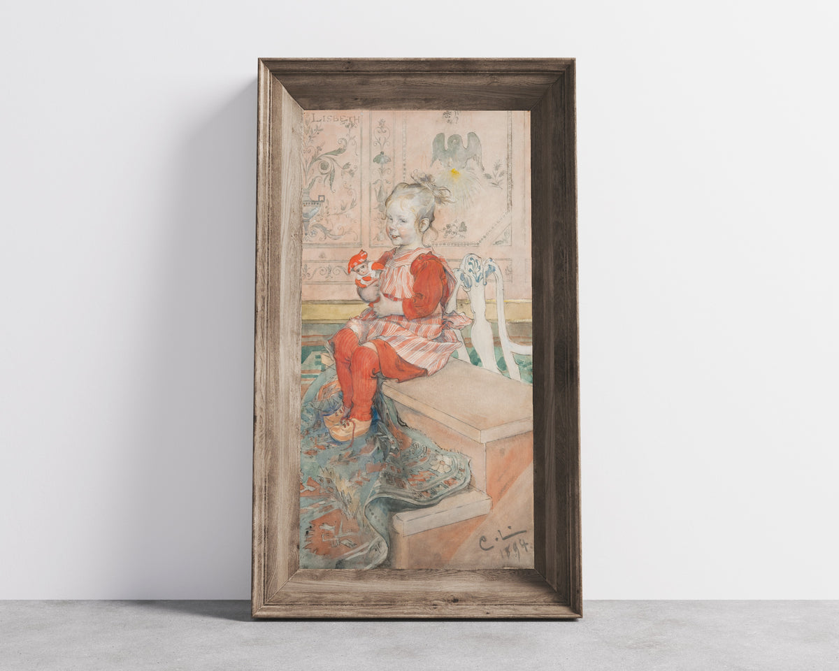 Carl Larsson — Lisbeth | Swedish Watercolour Print
