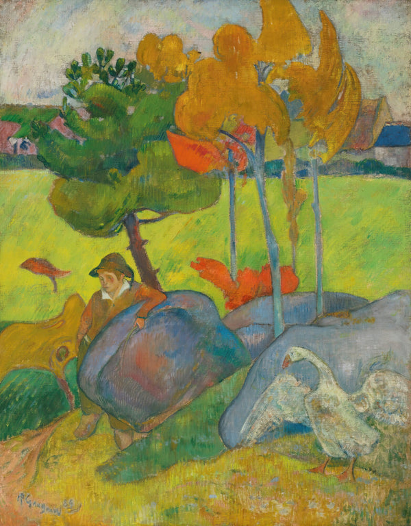 Paul Gauguin — Little Breton Boy with a Goose | Fine Art Print