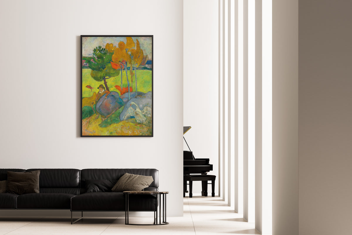 Paul Gauguin — Little Breton Boy with a Goose | Fine Art Print