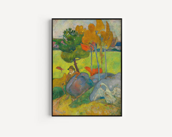 Paul Gauguin — Little Breton Boy with a Goose | Fine Art Print