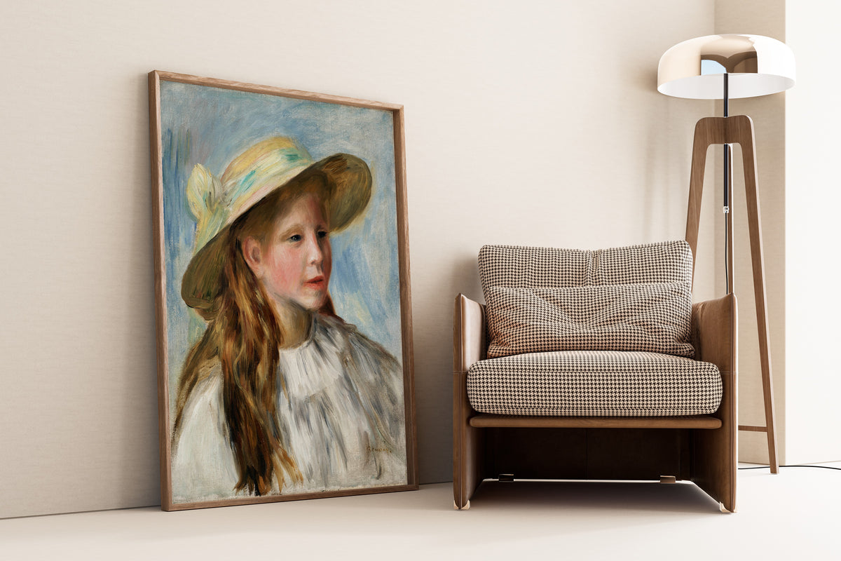 Pierre-Auguste Renoir — Little Girl with a Hat | Fine Art Print
