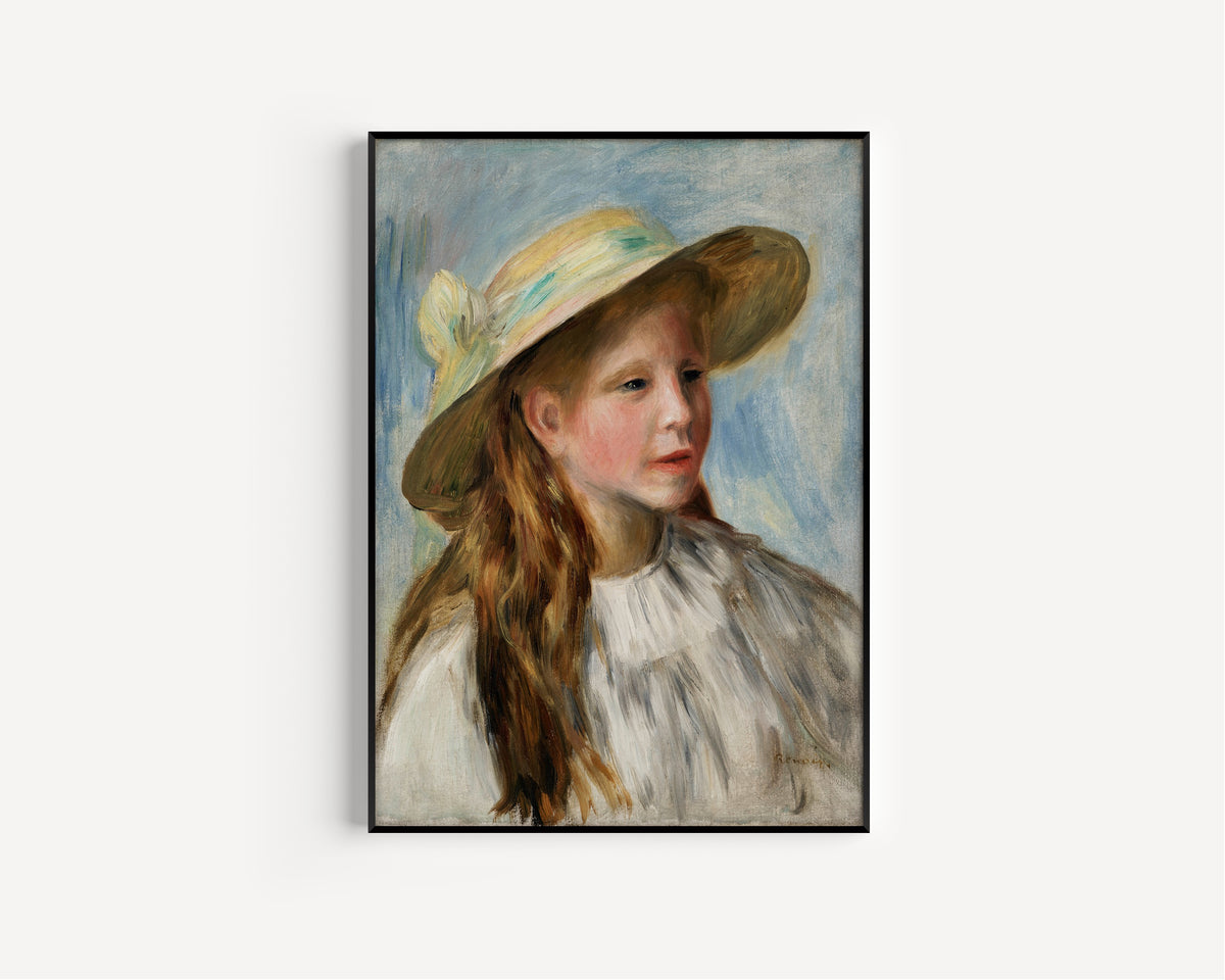 Pierre-Auguste Renoir — Little Girl with a Hat | Fine Art Print
