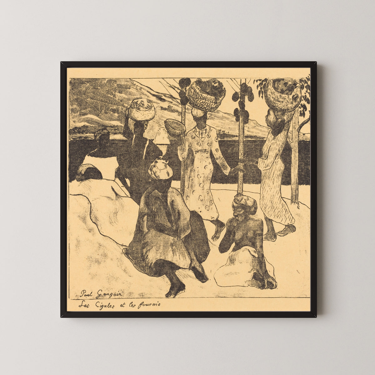 Paul Gauguin — Locusts and Ants: A Memory of Martinique | Lithograph Print