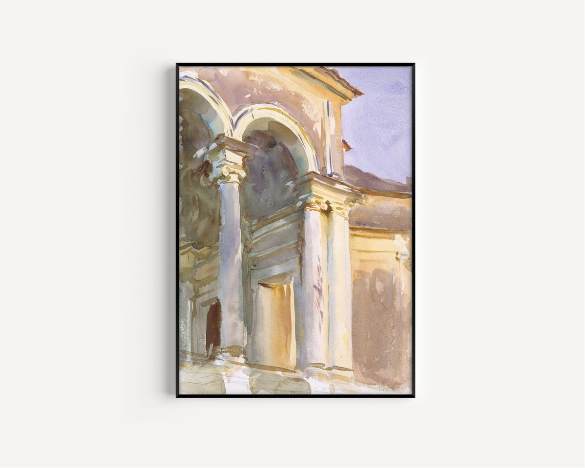 John Singer Sargent — Loggia, Villa Giulia, Rome | Fine Art Print