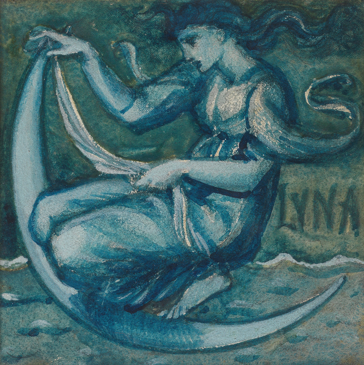 Edward Burne-Jones — Luna | Pre-Raphaelite Art Print
