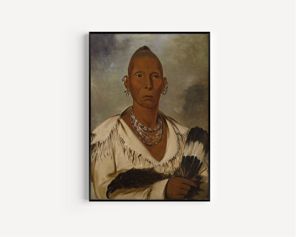George Catlin — Múk-a-tah-mish-o-káh-kaik, Black Hawk, Prominent Sac Chief | Western Art Print